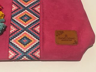 Bolso artesanal Angelozano fucsia- Nuevo