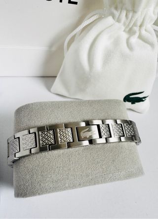 Pulsera Lacoste Plateado NUEVA