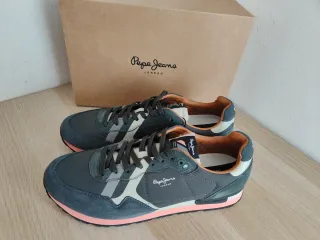 Zapatillas Pepe Jeans Talla 46 Gris/Naranja