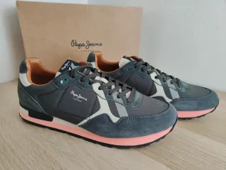 Zapatillas Pepe Jeans Talla 46 Gris/Naranja