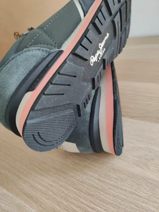 Zapatillas Pepe Jeans Talla 46 Gris/Naranja