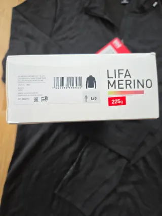 Camiseta Helly Hansen Merino T. L Negra NUEVA