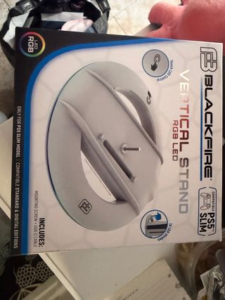 Soporte Vertical PS5 Slim RGB LED Blackfire