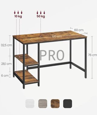Escritorio con espacio de almacenamiento