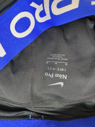 Mallas Nike Pro Negro y Azul