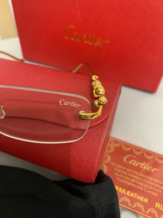 Gafas Cartier Doradas