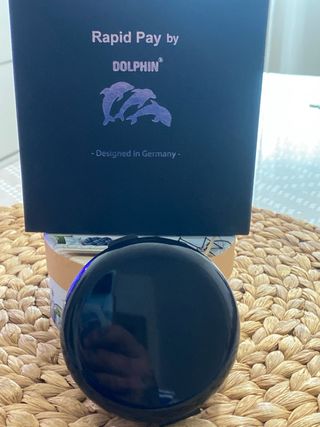 Monedero Porta Monedas Dolphin Negro y Dorado