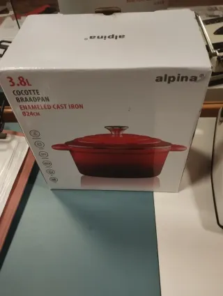 Cocotte Alpina 3.8L Hierro Fundido Esmaltado