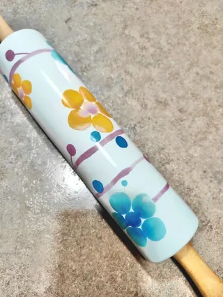 Matterello Thun Ceramica e Legno Fiori