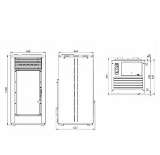 Estufa de pellet 12KW (Eider Biomasa)