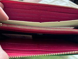 Cartera monedero de Purificación Garcia verde/rosa