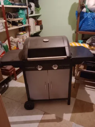 Barbacoa portátil metal negra