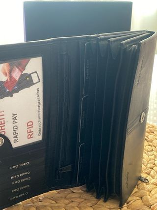 Cartera camarero Dolphin negra