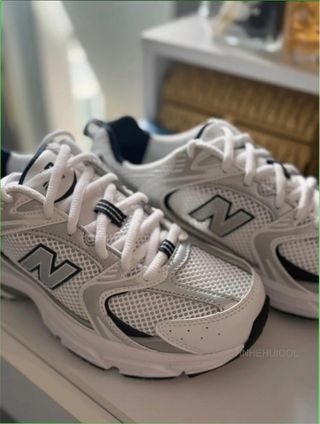 New Balance 530 Gris Plata Blanco Talla 39.5