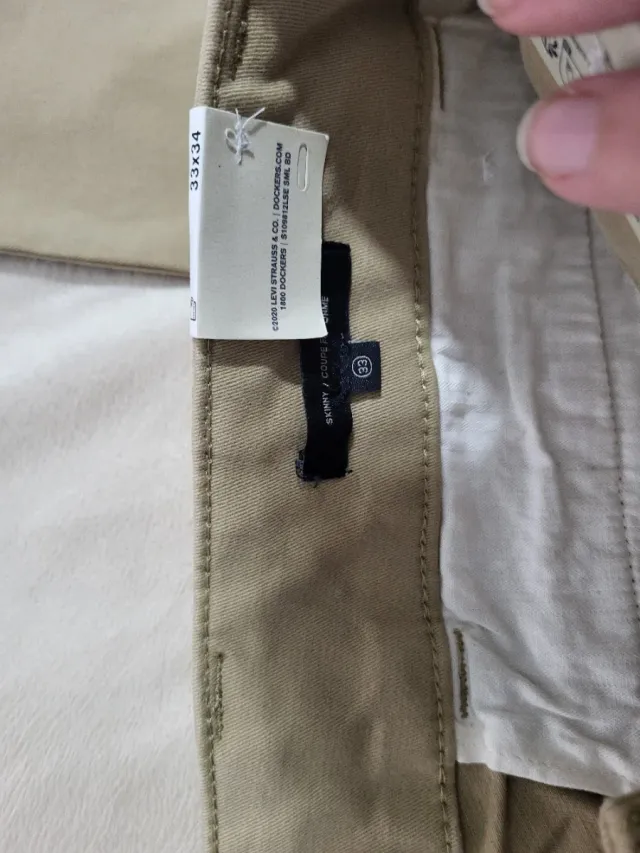 Calças Dockers California Khaki Skinny 33x34