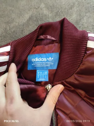 Chaqueta Adidas Bomber Vintage Roja Talla M