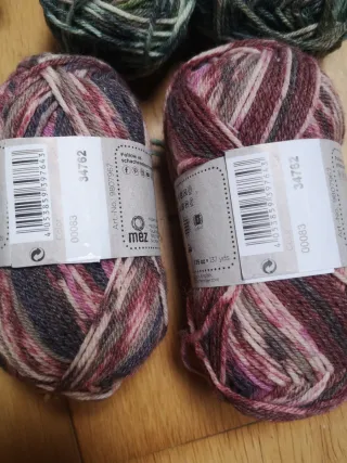 8 ovillos lana Schachenmayr Universa Color