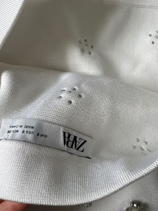 Falda Zara S con pedrería