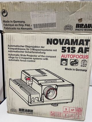 Proyector Diapositivas Braun Novamat 515 AF