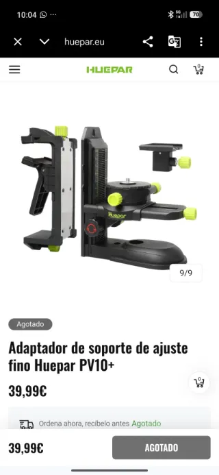 Adaptador Huepar PV10+ ajuste fino