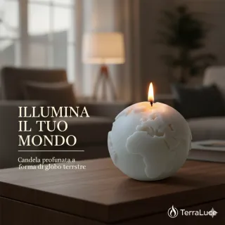 2 Candela di sfera terra e luna