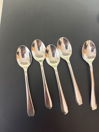 12 cucharas de café de acero inoxidable