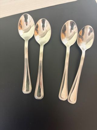 12 cucharas de café de acero inoxidable