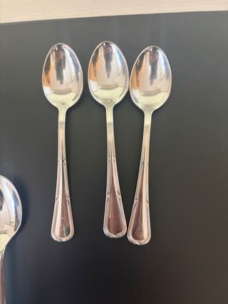 12 cucharas de café de acero inoxidable