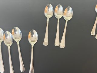 12 cucharas de café de acero inoxidable