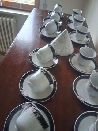 Set Tazzine Caffè, Piattini e Zuccheriera