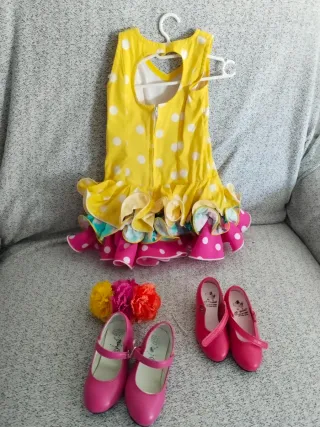 Traje de gitana para niña (1-3 años)