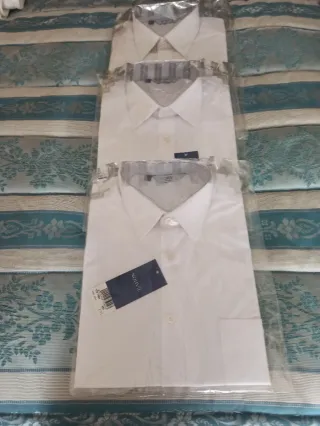 3 Camisas Blancas Manga Larga Norvil