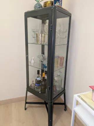 Vitrina Fabrikör gris oscuro IKEA