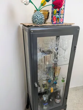 Vitrina Fabrikör gris oscuro IKEA