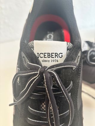 Zapatillas Iceberg Negro Gris