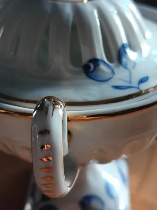 Saliera vintage porcellana decorata