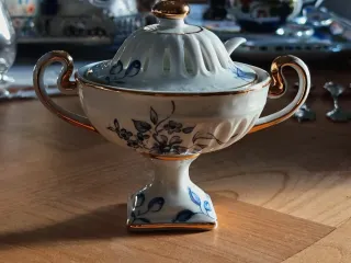 Saliera vintage porcellana decorata