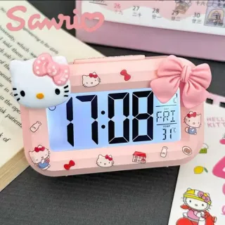 Reloj Despertador Digital Hello Kitty Rosa