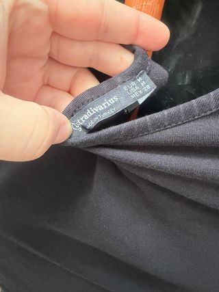 Top negro manga larga