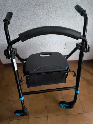 Andador Caminador con Asiento y Cesta