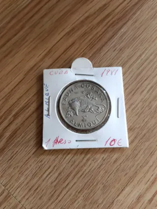 Cuba 1 Peso 1981 Fauna Cubana Almiqui