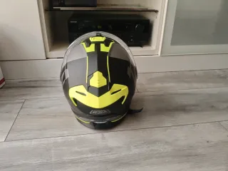 Casco Moto NZI COM3 Negro y Amarillo