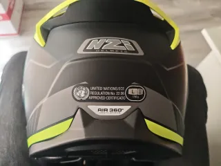 Casco Moto NZI COM3 Negro y Amarillo