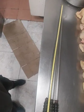 12 Barras asar pollo