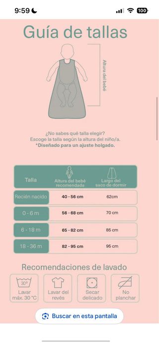 Saco dormir Molis&Co recién nacido