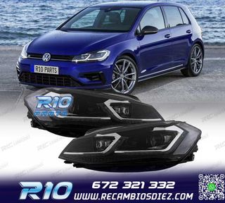 FAROS FULL LED DINAMICOS VOLKSWAGEN VW GOLF 7.5 17-19 LOOK R