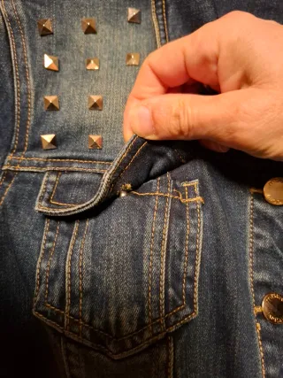 Giacca jeans Motivi borchie tg S