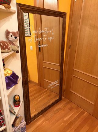 Espejo de bienvenida en boda