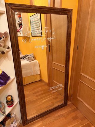 Espejo de bienvenida en boda