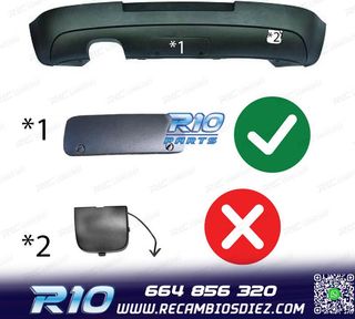 DIFUSOR VOLKSWAGEN VW GOLF 5 03-08 LOOK GTI GANCHO REMOLQUE